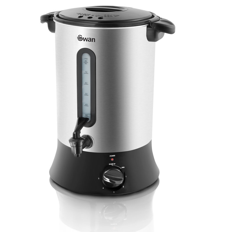 Swan 8L Stainless Steel Thermostat Control Kettle Wayfair.co.uk